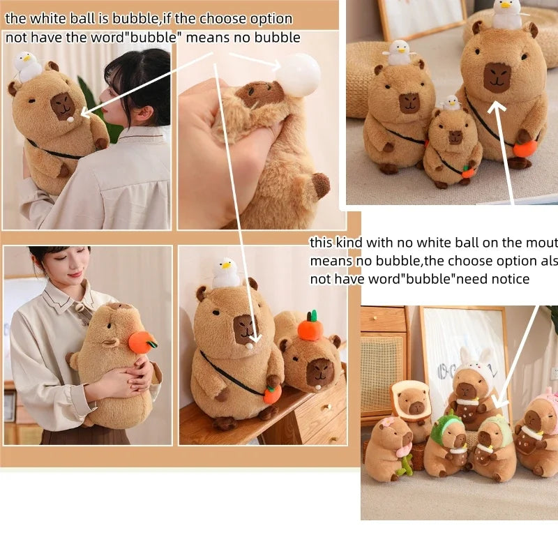 Strawberry Hat Capybara Plush™