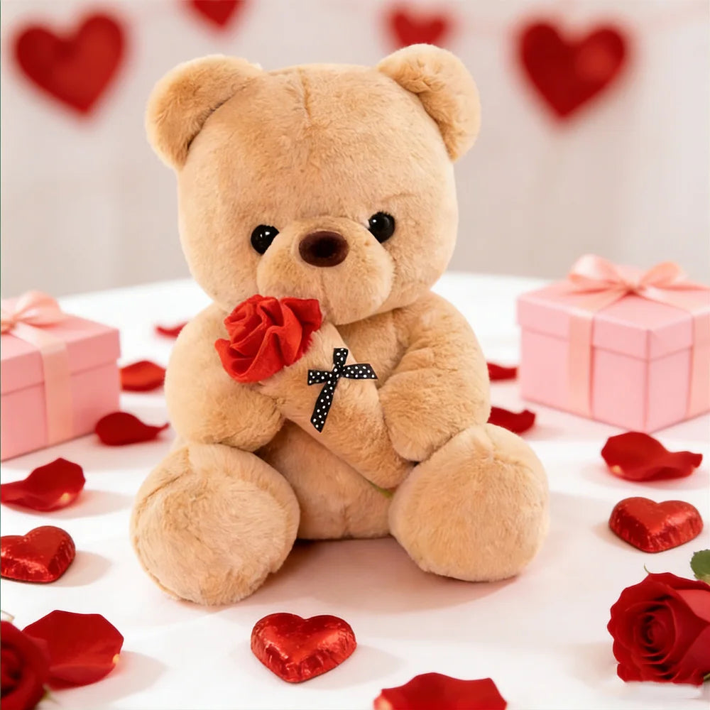 Cute Rose Bear Plush™