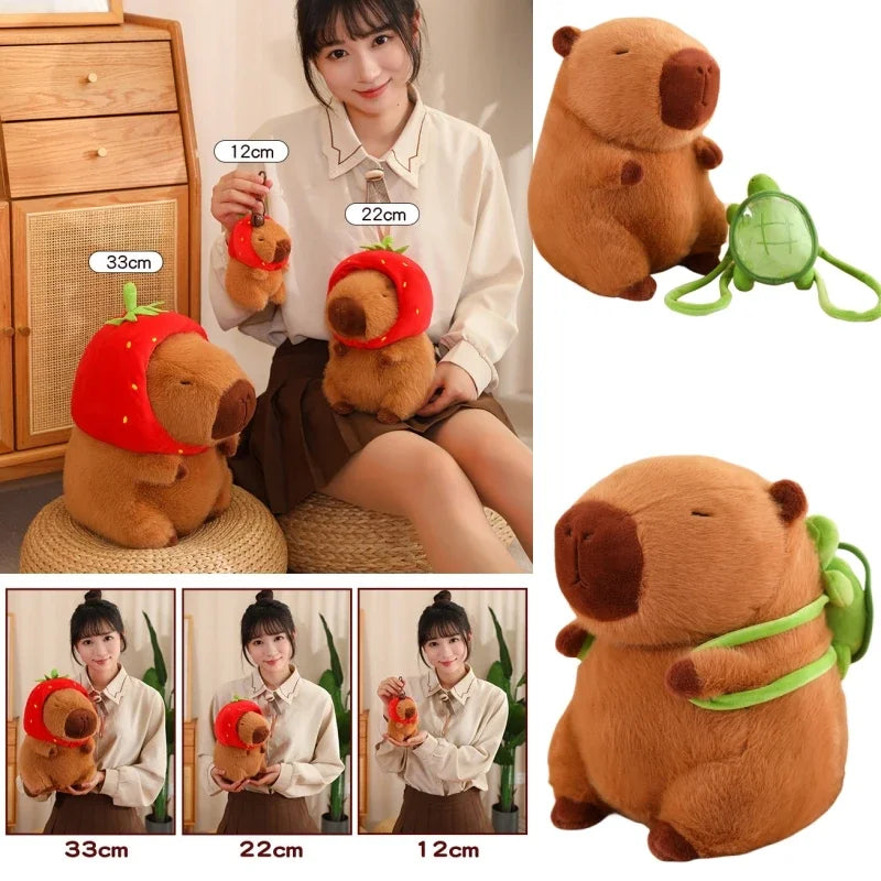 Strawberry Hat Capybara Plush™