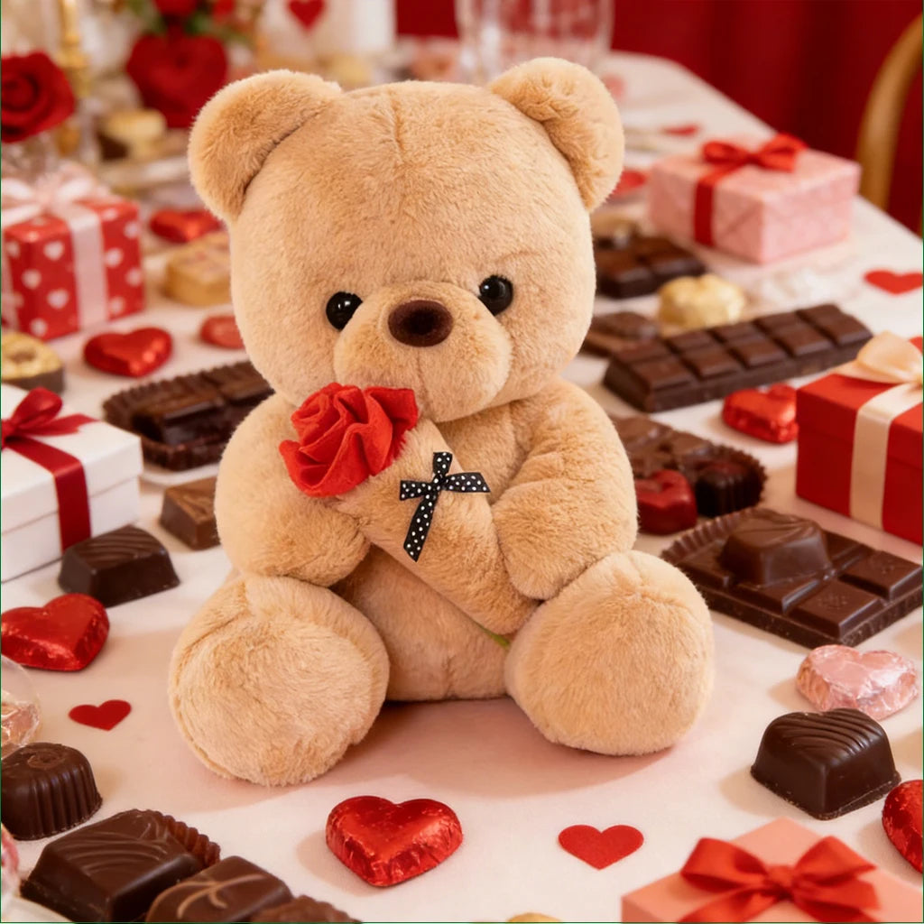 Cute Rose Bear Plush™