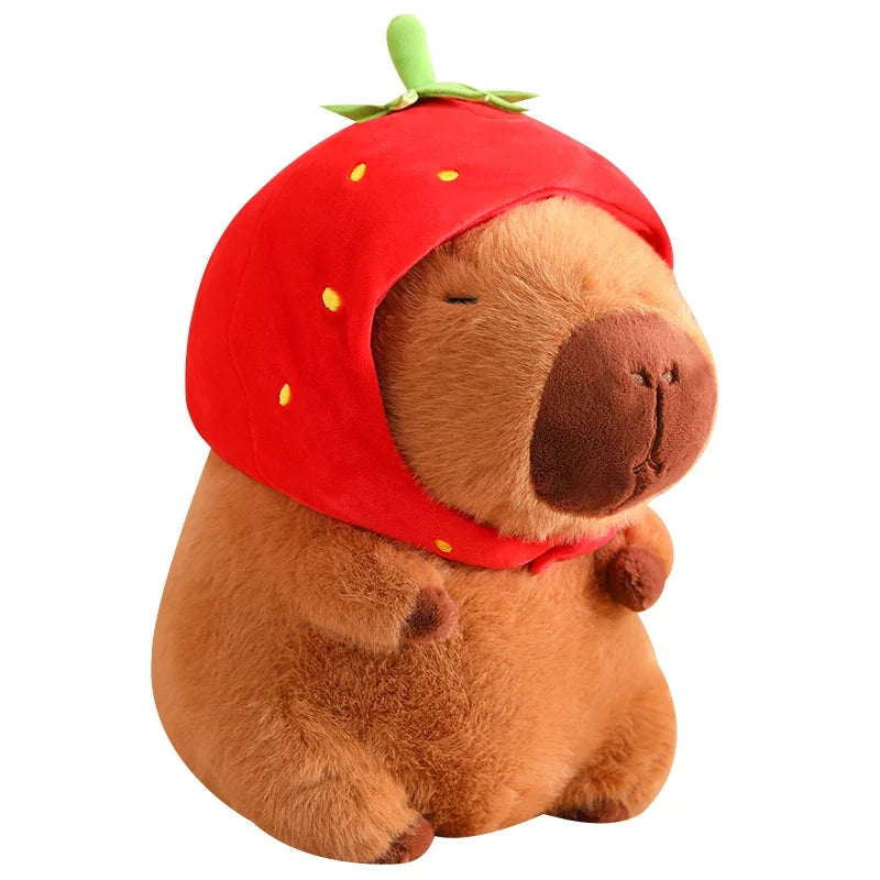 Strawberry Hat Capybara Plush™